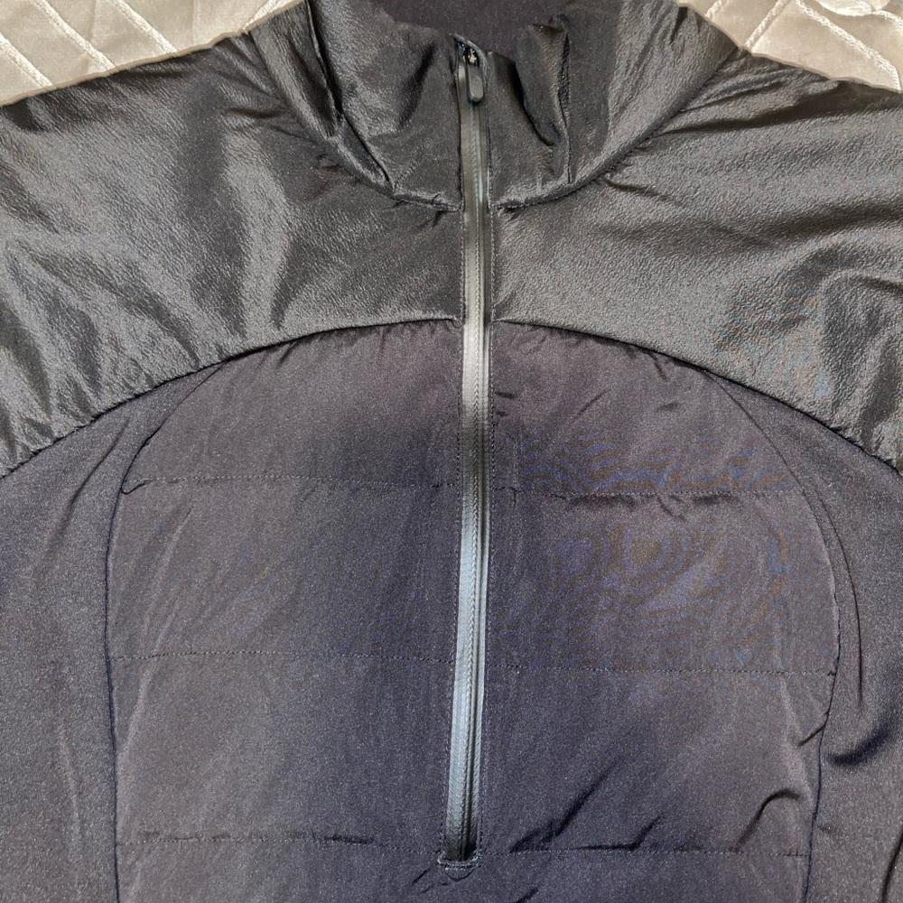 Lululemon Down For It All 1/2 Zip Pullover Jacket Black 12 - Picture 5 of 13